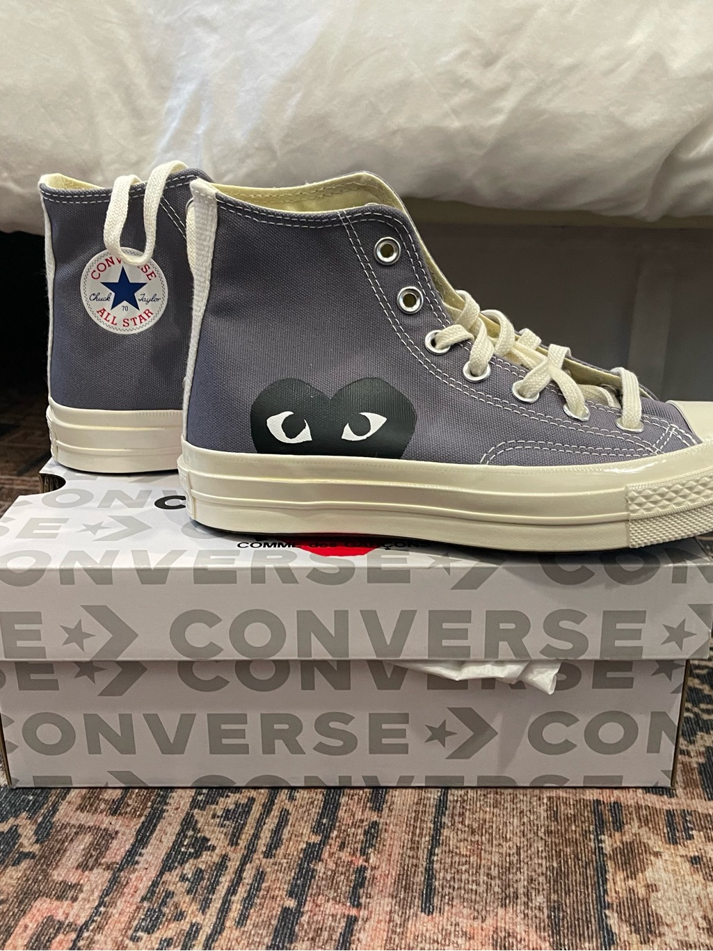 Comme De Garons Grey Converse Brand New